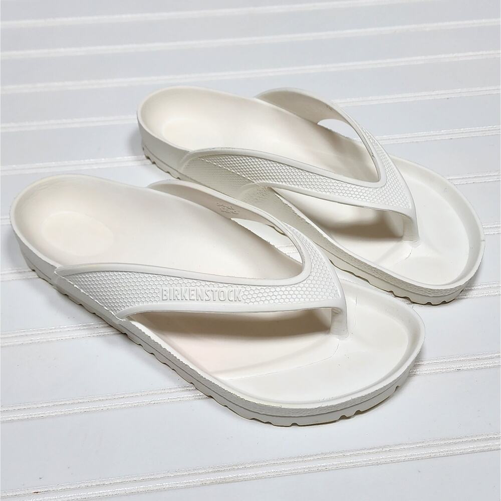 Birkenstock Adults Honolulu Eva Thong Sandals Size 8 Women's/6 Men's White